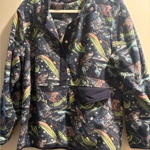 FisheWear HALIBOREALIS RIFFLE SNAP FLEECE XL Women